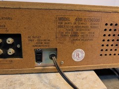 Vintage Sears Model 400 97750300 8 Track And Radio Reciever. Very Rare In…