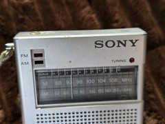 Vintage Sony ICF-210W FM/AM 2 Band Receiver Working Malaysia AA Included Radio