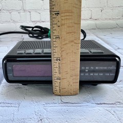 Electro Brand 4610 Black Digital Alarm Clock Radio AM/FM Snooze Tested