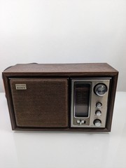 Sony Radio ICF-9650W AM/FM Tabletop Stereo Woodworks Fidelity Sound Tested Works