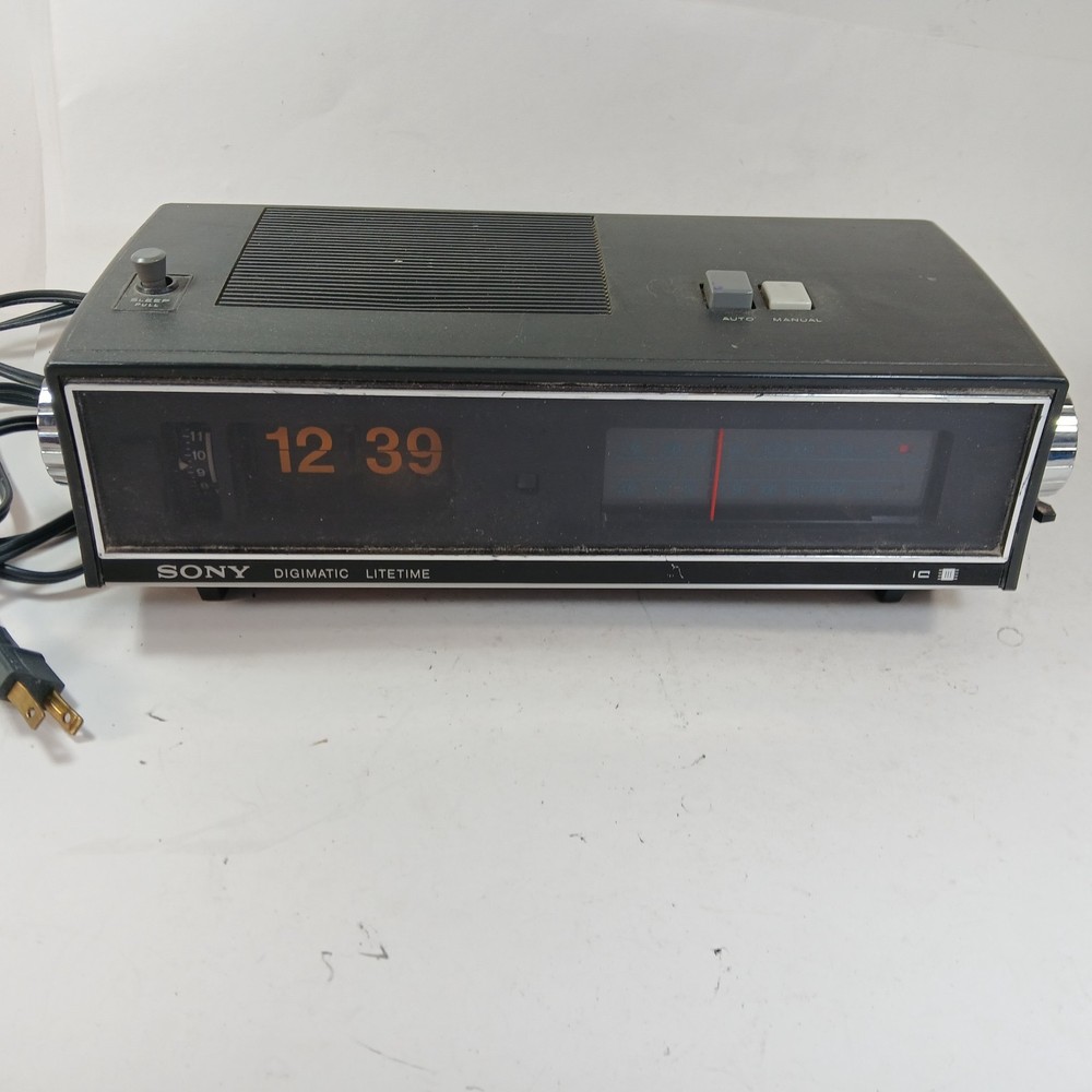 Vintage Sony TFM-C620W Clock Am/Fm Radio Flip Numbers Flip
