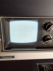 Vintage Panasonic TR-475 Pop up Screen TV With AM/FM Radio – Working w/Manual