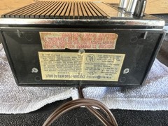 Vintage GE Radio T2259D Am/Fm Plastic Wood Grain Look – Sounds Great -Light Wear