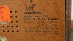 REAL 1972 Panasonic RE-7273 FM AM 3-Band Table Radio Working RETRO VINTAGE WOOD