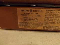 GE Transistor Radio In Leather Case P-776B USA UNTESTED
