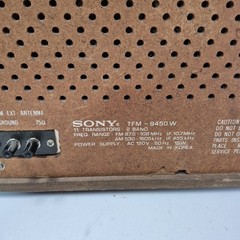Sony TFM-9440 W AM/FM Table Top Wood Radio Tested & Works Vintage