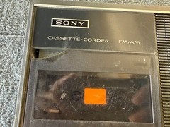 Rare Vintage Sony CF-300 Radio Casette Recorder With Case & Power Cord