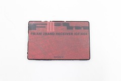 Sony ICF-604 AM-FM 2-Band Radio Card Ultra Slim Vintage Retro Tested Rare Japan