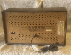 Vintage RCA Radio Solid State AM/FM Long Range walnut TRF RZC 275W Japan VIDEO