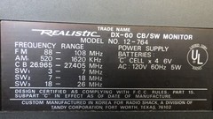Vintage Radio Shack/Realistic DX-60 AM-FM-CB-SW Monitor-Radio For Parts? w/Box