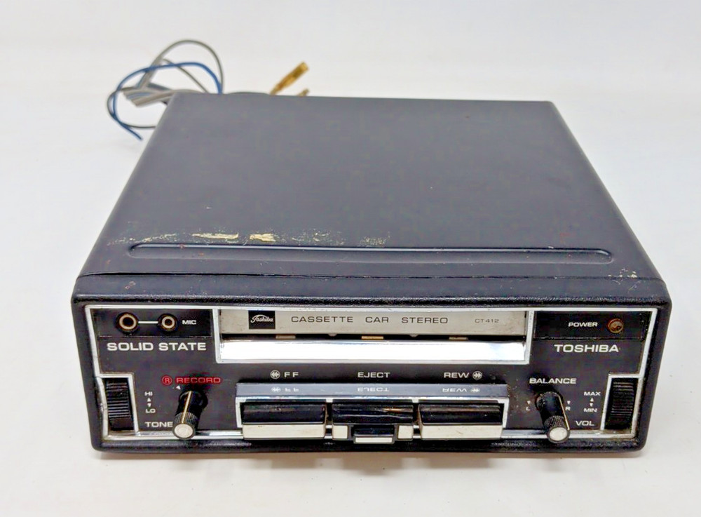 Untested VERY RARE CAR VINTAGE RETRO TOSHIBA CT412 Cassette-Recorder Player