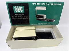 Vintage Ross RE-811 Desk Set Lamp & 7 Transistor Radio, Orig Box, Manuals Japan