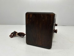 Vtg Antique Silvertone Superheterodyne Wood Cabinet AM Tube Radio As Is