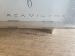 RCA Victor RDD19Z Clock Tube Radio AM 1950s Pale Yellow Parts Repair Vintage USA