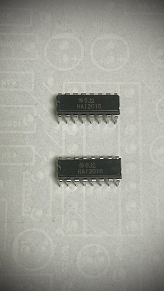 2 Pieces New PLL FM MPX Stereo Demodulator “Original” HA12016 Hitachi—IC 16P