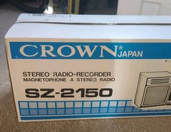 VTG Crown Japan Stereo Radio Recorder Magnetophone Stereo Radio SZ-2150 Detach
