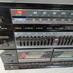 VTG Soundesign Model 5871 AMFM Radio Double Cassette TESTED FOR POWER ONLY ~ VG