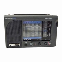 Phillips AE 3405 Dual Conversion World Short Wave Synthesized Receiver Working