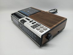 Vintage GENERAL ELECTRIC FM/AM Clock Radio Cassette Recorder, GE Model 7-4956B