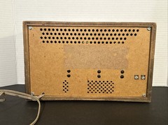 General Electric AM/FM Dual Speaker Radio – Wood Frame Made In Columbia Working
