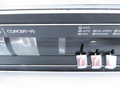 Vintage Motorola Concept-90 Black Flip Clock AM/FM Radio TESTED WORKING READ