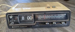 Super Rare Sanyo Stereocast Model RM7320 📻 Radio-Works! Flip Clock Does Not