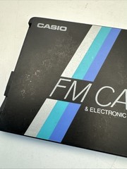 Casio Card FM Radio/Solar Calculator w/ headset (RD-90) 1988 Rare vintage Japan