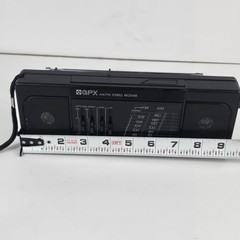 Vintage GPX AM/FM Stereo Receiver Mini Boombox Portable Radio Model A270 Black