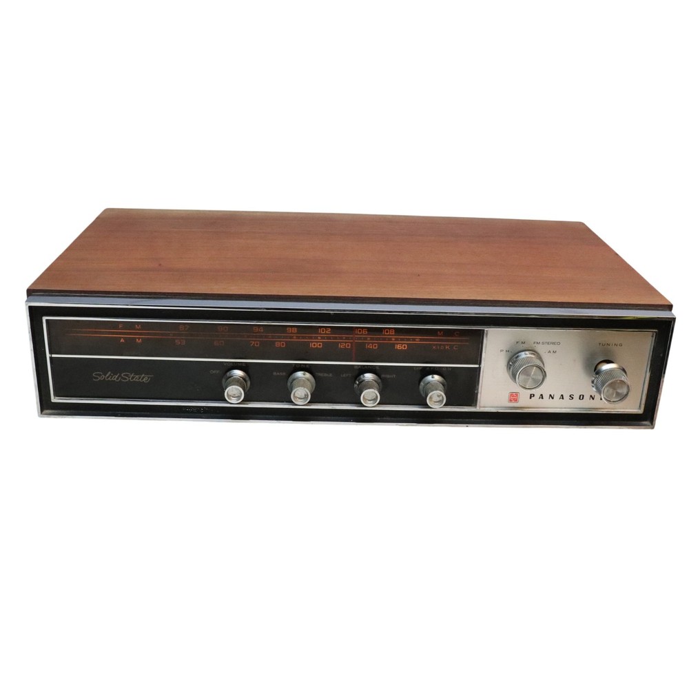 Panasonic RE-7671 AM/FM Stereo FET Solid State Vintage Wood Powers On Untested!