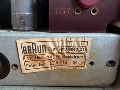 BRAUN SK2/2 TUBE RADIO 1959 BLUETOOTH READY OVERHAULED GERMANY DIETER RAMS