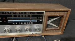 Vintage Space Age COMMODORE FUTURISTIC SOUND Radio JAPAN MCM Mod Design