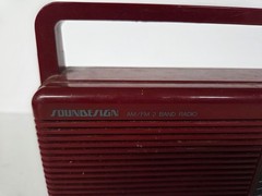 Vintage 1980s SOUNDESIGN Maroon AM FM Radio Player #2216BUR Tested – PLEASE READ