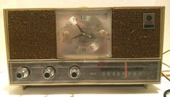 Mid Century General Electric Solid State Am Only Dual Speaker Vintage