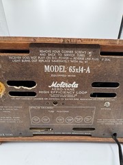 Vintage Motorola Aero Vane Radio 65X14-A (Working)