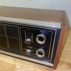 Vintage 1970&rsquo;s Panasonic RE-7371 AM FM Table Top Radio Wood Case