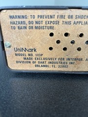 Unimark Digital FM/AM Vintage Clock Radio 113P Flip/Roll Numbers, Works Great!