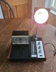 Vtg MCM Longines Symphonette LCR-500 Slumber Center Electric Clock Light Radio