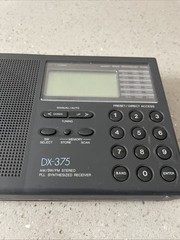 Vintage Radio Shack DX-375 Portable AM FM Short Wave Radio Receiver untested