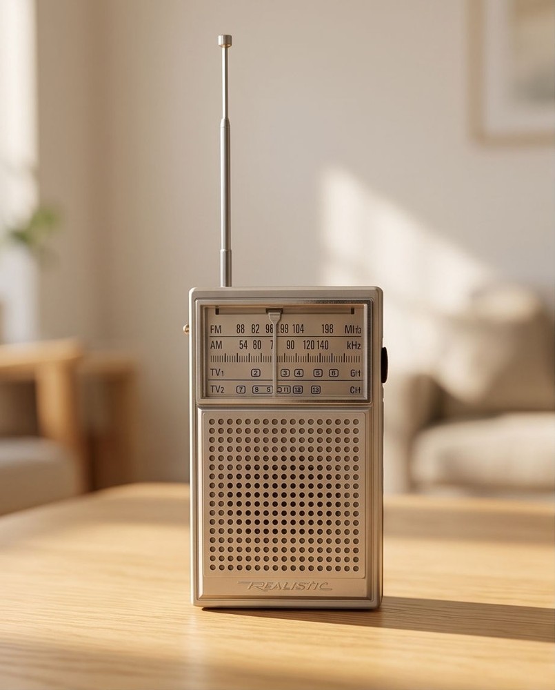 Vintage Realistic Personal AM FM Radio 12-613 Tested Works