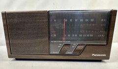 Panasonic RE-6266 AM/FM 2-Band Radio Receiver Woodgrain Vintage– Works
