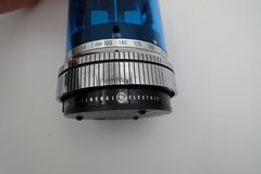 Vintage GE Blue Max « Police Light » Radio. With EXTREMELY RARE box and ear piece.