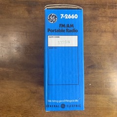 GE FM/AM Personal Portable Radio with Two-Way Power 7-2660 Headset Capable
