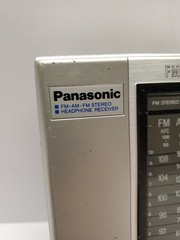 Vintage Panasonic RF-444 Portable AM FM Radio Works No Headphones
