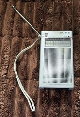 Vintage Sony ICF-210W FM/AM 2 Band Receiver Working Malaysia AA Included Radio