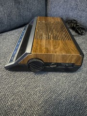 GE General Electric 7-4662B AM/FM Alarm Clock Radio Wood Grain. Vintage, Works.