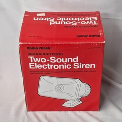Vintage Radio Shack 49-525A Two-Sound Electronic Siren Indoor/Outdoor New In Box