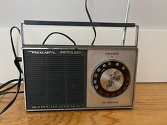 Vintage Realistic Patrolman AM FM Radio VHF Monitor Solid State Squelch Control