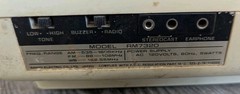 Super Rare Sanyo Stereocast Model RM7320 📻 Radio-Works! Flip Clock Does Not