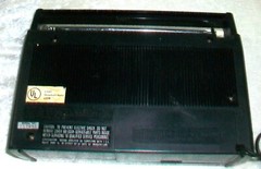 Vintage Sony Portable FM AM Solid State Transistor Radio TFM-7070W Hong Kong