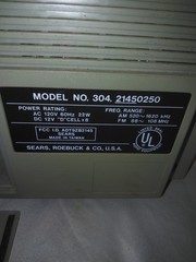 Sears Roebuck & Co SR2100 Series Vintage 80s Boombox Radio/Cassette Player Parts